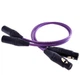 Аудиокабель Melodika Purple Raine Cable 2x XLR - 2x XLR lenght 1,5m (MD2X15) - изображение 1