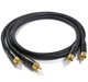 Аудіокабель Melodika Purple Raine Cable 2xRCA - 2x RCA directional cable 0,5m (MD2RD05) - зображення 4