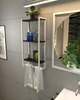 Настенная полка белая в стиле лофт EcoLoft Селена DSP-1418W-5 Черный - изображение 3