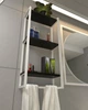 Настенная полка белая в стиле лофт EcoLoft Селена DSP-1418W-5 Черный - изображение 4