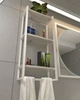 Настенная полка белая в стиле лофт EcoLoft Селена DSP-1418W-2 Дуб Кортона - изображение 2