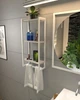 Настенная полка белая в стиле лофт EcoLoft Селена DSP-1418W-2 Дуб Кортона - изображение 3