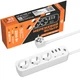 Фільтр мережі PREMIUM LP-X3 USB 4 м White (2200Вт) - зображення 1