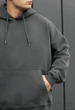 Худі Staff dark gray oversize fleece XL - изображение 3