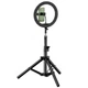Набор для блогера RTAKO ZJ-ZBT01 Live Streaming Stand with Ring Light and Floor Tripod Black (6942063215400) - изображение 2