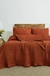 Вафельное покрывало с наволочками Saheser Norah 240х260 см. Copper - изображение 2
