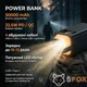 Зовнішній акумулятор повербанк power bank УМБ батарея Powerway PD50 50000mAh |2USB/2Type-C, 22.5W/3A, PD/QC, Ліхтарик| зі вбудованими кабелями USB-A / USB-C / Micro-USB / Lightning Black - зображення 2