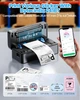 Термопринтер этикеток ByteCintia Y41BT 4x6 Bluetooth, черный - изображение 7
