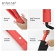 Выпрямитель для волос IPARAH P-103R RED, 4 режима, 160-220°C, керамическое покрытие, 58 W высококачественный прибор для создания гладких, ухоженных и аккуратно выпрямленных волос - изображение 4