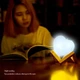 Светодиодный ночник сердце с сенсорным датчиком движения для детской комнаты декоративный светильник с LED подсветкой автономный от батареек Белый - изображение 5