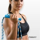 Бисерная скакалка EasyFit FreeRope 2,7 м (бело-голубая) - изображение 3