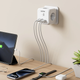Мережевий фільтр трійник LENCENT PA037EU-2A2C 4000W 16A 7 в 1 2 USB + 2 TYPE-C розгалужувач з вимикачем - зображення 6