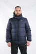 Куртка зимняя мужская Frost теплая на флисе с отстегивающимся капюшоном влагозащитная с карманами синяя/3XL - изображение 1
