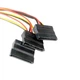Переходник адаптер IDE Molex 4Pin Male to SATAx3 Female Splitter Cable 1 to 3 Extend PC Computer Hard Disk Power - изображение 7