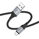 Кабель USB Hoco X102, USB to MicroUSB, 2.4А, 1m, черный - изображение 3