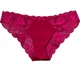 Трусики чікі Victoria's Secret Dream Angels Supersoft Satin & Floral Lace Cheekini Panty S Бордовий (26248418) - изображение 1