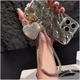 Брелок Swarovski Heart Black аксессуар для телефона стильное украшение с кристаллами для девушек и женщин - изображение 10