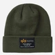Czapka beanie Alpha Industries 128924257 One Size Zielona - obraz 1
