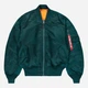 Бомбер чоловічий Alpha Industries 100101-02 M Морська хвиля (800070355477) - зображення 4