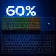 Геймерська клавіатура MCHOSE ACE 60 Pro White contour 60%, Магнітні світчі, Hall Effect, Rapid Trigger, 8000Hz/s. RGB UA + ENG - зображення 7