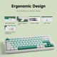 Бездротова ігрова механічна клавітура MCHOSE G75 Pro White-green 75%, Hot-Swap, RGB, 2.4GHz/Bluetooth/USB, ENG + UA - изображение 12