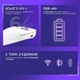 Бездротова ігрова миша Proove Gaming Rate Pro White-purple з зарядною станцією, PAW3395, 26000DPI, 500mAh, 2.4GHz/Bluetooth/USB - изображение 9