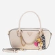 Сумка багет сідло жіноча зі штучної шкіри маленька Guess HWBG9899050-LTA Бежева (800070352286) - зображення 4