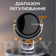 Вентилятор акумуляторний безлопатевий настільний з автоповоротом та затискачем Чорний 3600 mAh 6 швидкостей - зображення 7