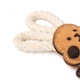 Игрушка для собак DoggyMan Leather Rabbit With Rope, 23 см - изображение 4