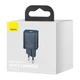 Сітчастий зарядний пристрій Baseus Super Si Quick Charger 1C 20W EU синій CCSUP-B03 - зображення 5