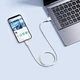 USB кабель Baseus Silky Series USB to Lightning 2.4A 1m білий P10377702213-00 - зображення 3