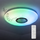 Світлодіодний музичний смарт-світильник 32W+2W RGB Bluetooth акриловий з пультом 3000-6500K білий VALESO LY370-300 WH - зображення 1