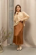 Жіноча шовкова спідниця годе Seventeen XXL-3XL Коричневий (2000000190532) - зображення 5