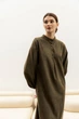 Жіноча замшева сукня Seventeen XXL-3XL Хакі (2000000183275) - зображення 5