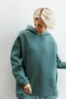 Жіноча толстовка оверсайз з флісу Seventeen XXL-3XL Оливковий (2000000182643) - изображение 4