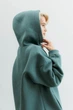 Жіноча толстовка оверсайз з флісу Seventeen XXL-3XL Оливковий (2000000182643) - изображение 5