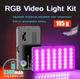 Накамерний RGB LED-освітлювач з акумулятором 3300 mAh, чорний - зображення 4