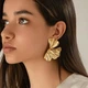 Жіночі сережки Великі сережки jewelry Золотисті - зображення 2
