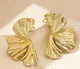 Жіночі сережки Великі сережки jewelry Золотисті - зображення 3