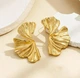 Жіночі сережки Великі сережки jewelry Золотисті - зображення 8