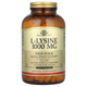 L-Лізин SOLGAR "L-Lysine" 1000 мг, незамінна амінокислота (250 таблеток) - зображення 1