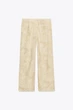 Штани zw collection із защіпами Zara 5235/240 M Бежеві (05235240712М) - изображение 9