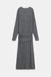 М’яка сукня з широким паском Zara 5039/859 S Сіра (05039859803S) - изображение 7