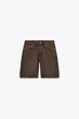 Джинсові бермуди із середньою посадко Zara 4362/209 XS/34 Коричневі (0436220970034) - зображення 4