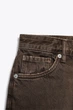 Джинсові бермуди із середньою посадко Zara 4362/209 XS/34 Коричневі (0436220970034) - зображення 6