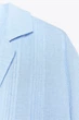 Сорочка zw collection оверсайз з текстурної тканини Zara 4786/175 L Блакитна (04786175044L) - изображение 8