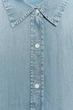 Вкорочена денімова сорочка trf Zara 0250/261 L Блакитна (00250261406L) - изображение 8