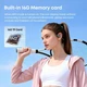 Костные беспроводные наушники Langsdom BE24 с памятью 16GB, MP3 плеером, Bluetooth и шумоподавлением для бега и спорта Фиолетовый - изображение 7