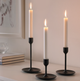 Підсвічники, набір 3 ш чорні Ikea FULLTALIG 403.421.34 - зображення 2