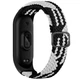 Ремінець для Xiaomi Mi Band 3/4/5/6/7 Elastic Adjustment Black/White - изображение 1